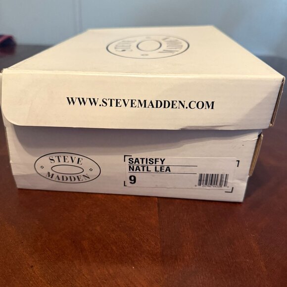 Steve Madden Womens Red Cork Wedge Sandals Size 9 satisfy - Picture 6 of 7